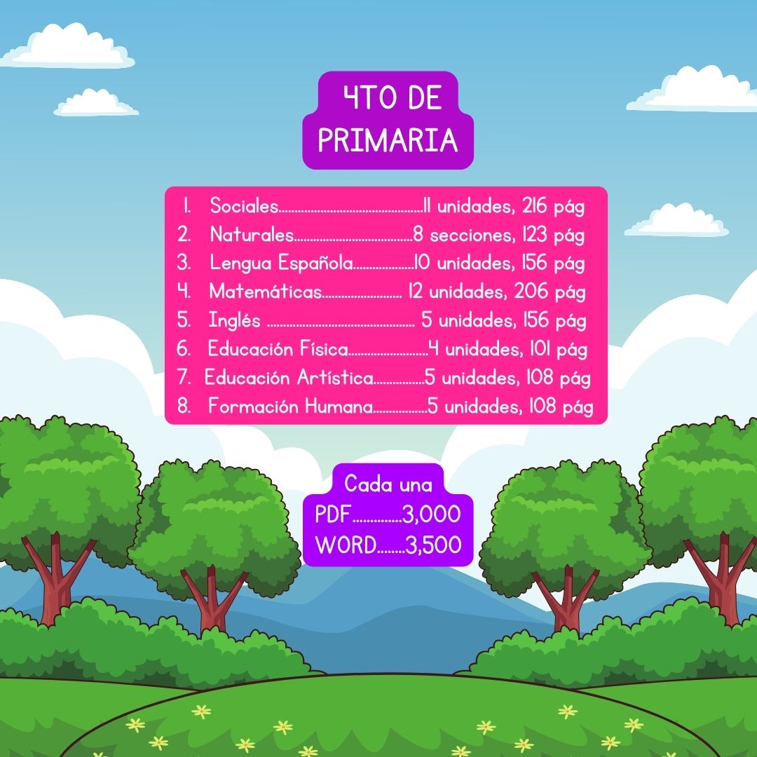 4TO DE PRIMARIA