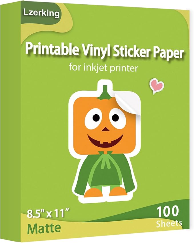 Lzerking Papel adhesivo MATE-100 HOJAS