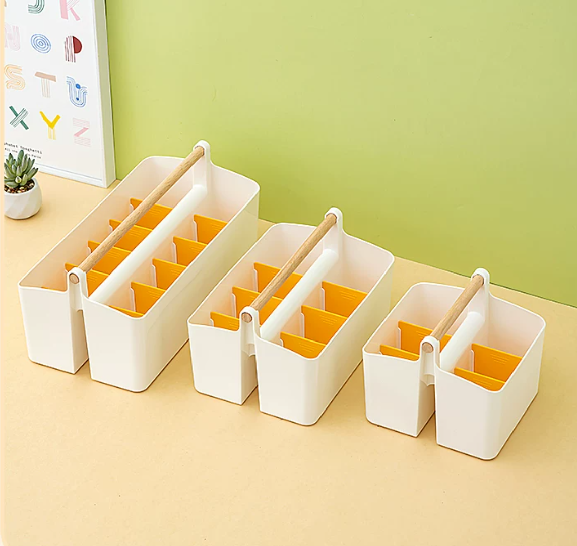 Caja de almacenamiento para marcadores, portátil, de gran capacidad, para bolígrafos de dibujo infantiles