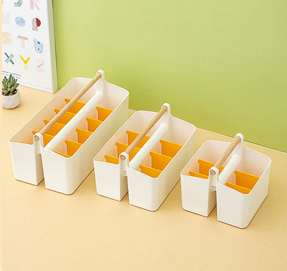 Caja de almacenamiento para marcadores, portátil, de gran capacidad, para bolígrafos de dibujo infantiles