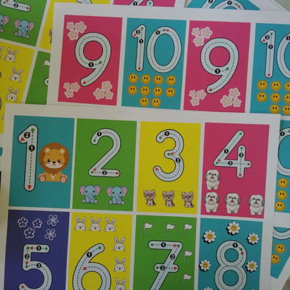 NÚMEROS (1 al 9)- JUEGO DE 25